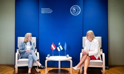 Austrian and Finnish foreign ministers