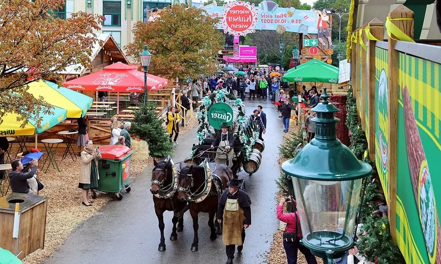 Austrian autumn festival scene