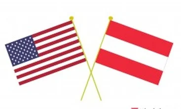 US and Austrian flags together